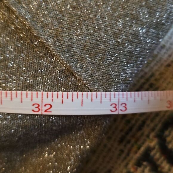 Easel Women's size‎ S Gray Shimmer Loose Fit Dolman Sleeve Hoodie - Picture 8 of 10